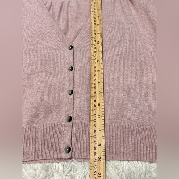 NWT Boden Cashmere Crop Sweater Pale‎ Pink Women’s Size 12 - Picture 7 of 8